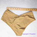 New! Belle the Label Free People Rae polka dot bikini swim bottom, size S Brown Photo 4
