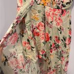 Miami Floral Maxi Dress Romper in Green and Pink Photo 1