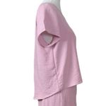 Saints New 2 Piece Set Wide Leg Pant Short Sleeve Top Blush Pink Women’s Size XL Photo 6