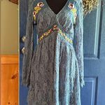 Miami Blue Long Sheer Sleeve V-Neck Sundress size M Photo 0