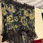 None Elegant Black and Gold Lace Corset Photo 1