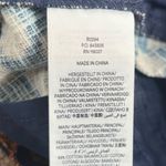 Boden Sunflower Geo Floral Printed Straight Crop Workwear Pants Size 8 Petite Blue Photo 4