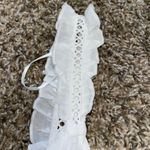Twine & String NWT-dainty lace/ruffle top Photo 7