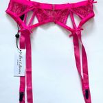 Victoria's Secret For Love & Lemons  Soutache Garter Belt Pink Size XXS NEW Photo 0