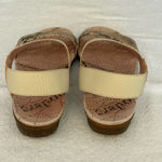 WONDERS Leather Slingback Ankle Strap Snake Slide Sandal Size 38 Brown Photo 2