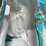 Suzy Shier Y2K Tropical Floral Mini skirt in Blue and Yellow Photo 4