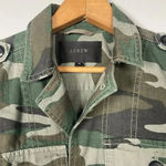 J Crew Camo Utility Shirt 90s Jacket Womens Green Camouflage Size XS Photo 2