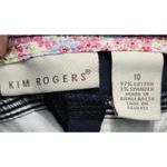 kim rogers  Womens Size‎ 10 Bermuda Shorts Blue Casual Back Zip Pockets Photo 4