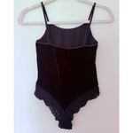 Victoria's Secret VTG Y2K  Black Velvet and Lace Detail Strappy Bodysuit Sz M Photo 1