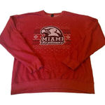 Tultex Miami‎ Oxford Ohio University Redhawks Holiday Sweater Size Medium Photo 0