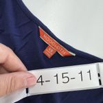 Modcloth  Dress Womens XS Blue Long Sleeve Ruffle Hem Bell Sleeve Stretch Boho‎ Photo 2