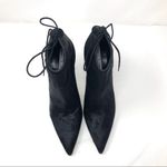 Manolo Blahnik black calf hair pointed booties, made in italy, size 40, NWOT Photo 5