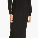 Misook  Cable Knit Long Sleeve Mock Neck Sweater Dress Size Small Photo 0