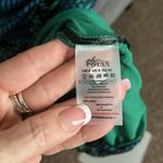 Oh Polly  Lunar Green Blue Striped Print Cowl Ruched Bodycon Mini Dress Photo 2