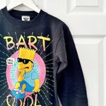 The Simpsons SSI Vintage 1991 Black Cotton Sweatshirt Bart Cool Chill Man Small Photo 3