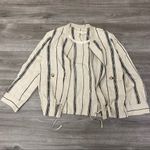 Tory Burch Debbie Linen Jacket Size 8 Tan Photo 12