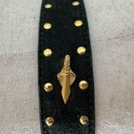 Green and Gold suede Studded Belt Photo 3