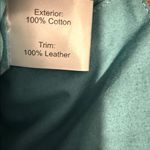 Anabaglish cotton woven macrame bag purse wood knit in blue no strap Photo 5