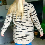 BB Dakota  Animal Print Light Camel Cardigan Medium NWT Photo 7