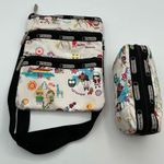 LeSportsac A Rare HTF Vintage  It’s A Small World Crossbody Handbag+ Zip Pouch Photo 2