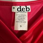 Deb Shops Deb Red Pleated Rhinestone Strap Cocktail Dress Vintage Y2K Size Small Party Photo 1