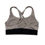 Victoria's Secret Victoria Sport Grey Racerback Sports Bra Mesh Detail Supportive Activewear Small Photo 2