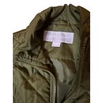 Laura Scott Women's Puffer Vest Jacket with Pockets‎ by  Size S Army Green Photo 2