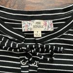 Pink republic Black‎ Striped Women's Top shirt blouse small nwt Photo 1