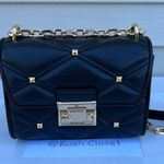 Michael Kors  Black Serena Small Flap Shoulder Bag Photo 0