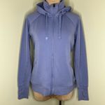 Athleta  Triumph Hoodie Medium Womens Aurora Purple Zip Up Athletic Workout Gym  Photo 1
