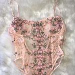 Soft Pink Sheer Garden Lingerie Sz L Size L Photo 6
