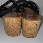 K Jacques St. Tropez Boho Wood Clog Leather Strap Wedge Sandals Brown 7.5 Photo 12