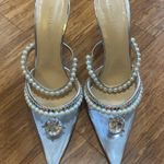 Mach & Mach  Diamond of Elizabeth Imitation Pearl Pointed Toe Mule size 39.5 Photo 2