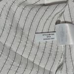 J.Crew  Textured drapey button-up shirt White Black Stripe XS NWT‎ Photo 7