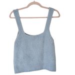 ZARA  Baby Blue Floral Embroidered Sweater and Top‎ Set Button Front Medium HTF Photo 8