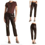 Level 99 Sienna Tomboy Faux Suede Pants Brown 26 New Photo 1