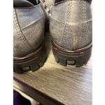 Donald Pliner DONALD J PLINER SPORT Women's Uzip gray silver leather lug sole loafer, 7.5M Photo 6