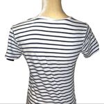 Cherokee  black and white striped top Photo 3