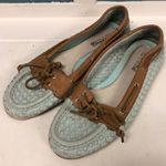 Sperry  TOPSIDER Audrey Woven Mint Boat Deck Shoes Womens 8‎ Leather Photo 2