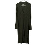 Pilcro  Gauzy Olive Green Duster Cardigan Sweater(Size Medium) Photo 3