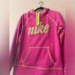 Nike  Therma-Fit Women's Hoodie Sweatshirt Neon Green Pink Size Medium #178 Photo 1