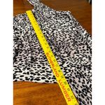 Jennifer Lopez  Leopard Print Cowl Neck Ruched Bodycon Midi Dress XL Womens Photo 5