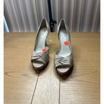 Nine West  Women's Peep Toe Stiletto Heels  Beige Size 10 Photo 3