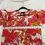 Sanctuary Coral Pink Floral Faux Wrap Bell Sleeve Surplice Top Photo 5