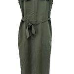 Banana Republic  Green Utility Sleeveless Jumpsuit Sz 4 Photo 2