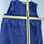 Cacharel Dress Womens 34 X Small Blue‎ Silk Flounce Hem Midi Elegant France Blue Size XS Photo 5