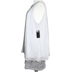 Jessica Howard NWT  Womens Dress Sz 16 Silver Embellished Neck Lace Overlay Photo 1