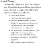 Dennis Basso DENNIS by Royal Blue Quilted Jacket with Contrast Piping Size M Photo 13