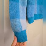 MC2 Saint Barth Brushed Sweater With Check Pattern Blue Photo 3