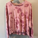 Z Supply Medium Tie Dye Pink/Magenta Crewneck Skimmer Pullover Top Photo 0